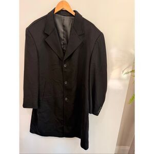 Studio Milano 100% Cashmere Overcoat Mens XL